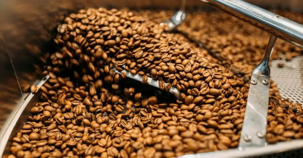 coffee beans roasting