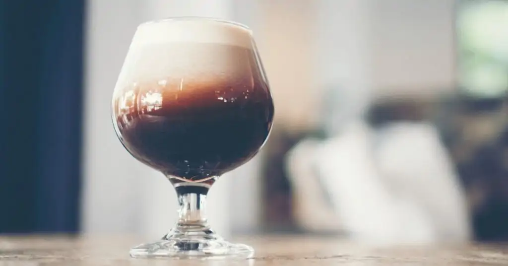 glass of nitro cold brew coffee