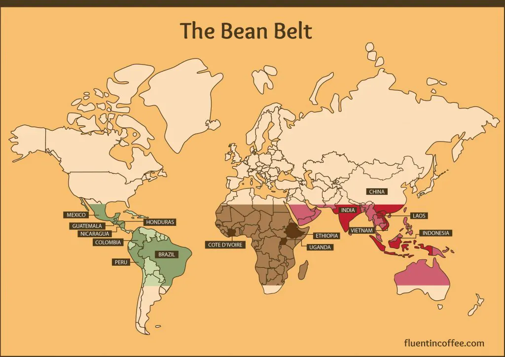 the bean belt map