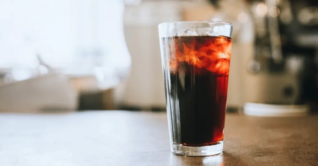 cold brew in a glass jar