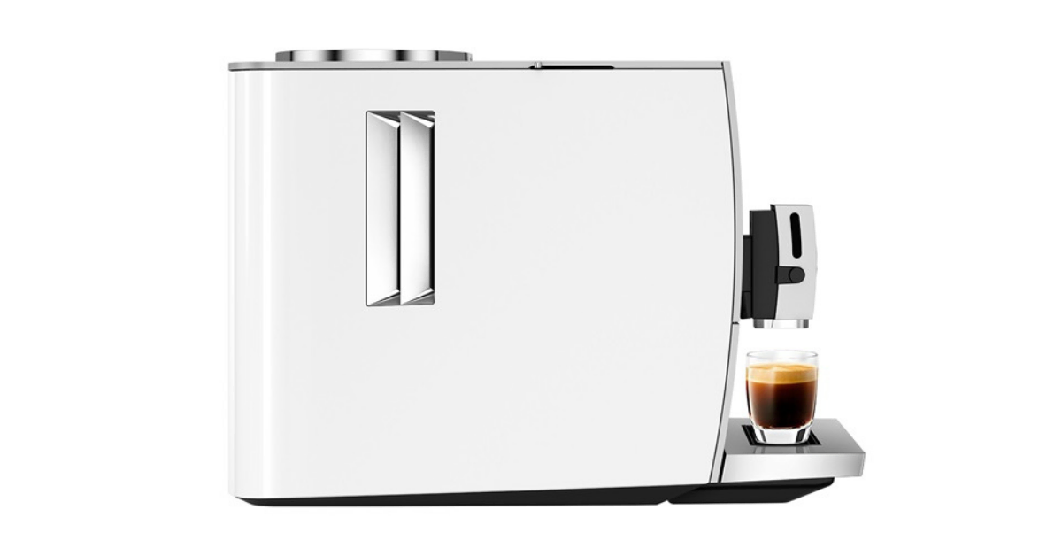 side view of jura ena 8 espresso machine