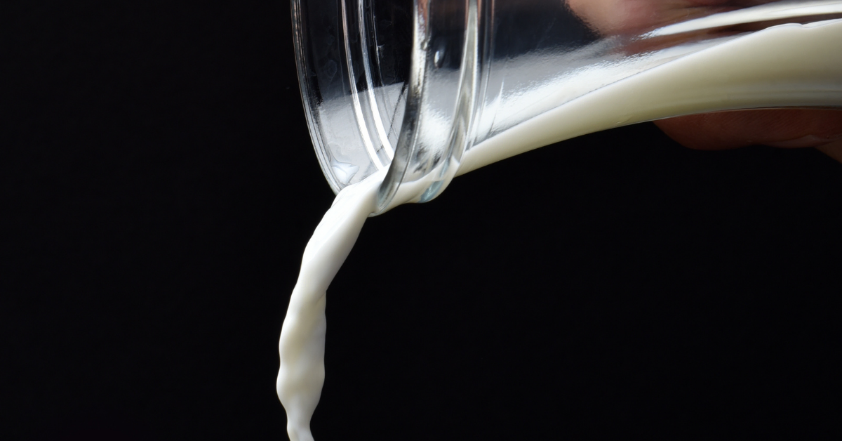 pouring milk