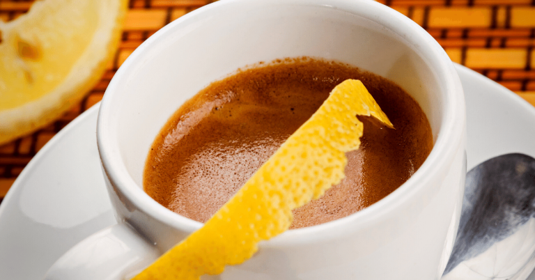 espresso with lemon