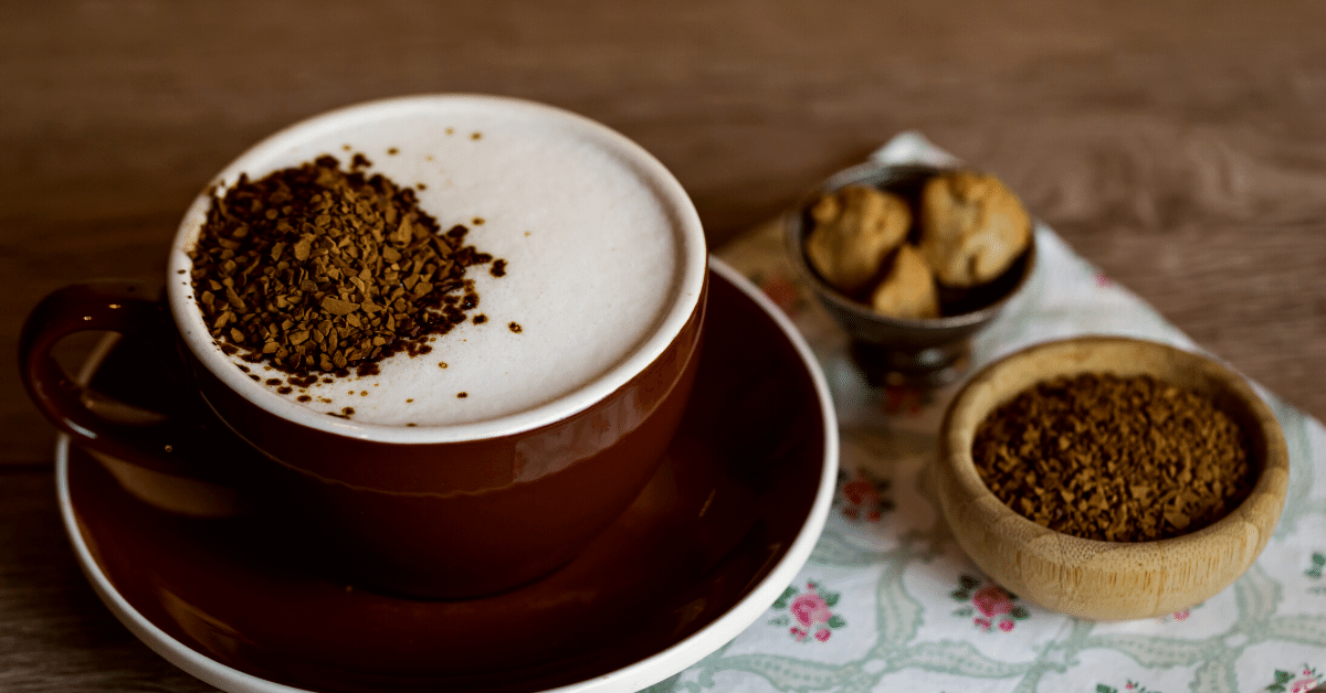 instant coffee with milk