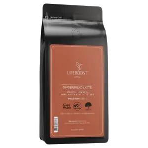 Lifeboost Gingerbread Latte Whole Bean Coffee 