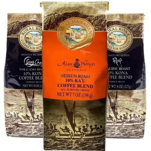 Royal Kona Coffee Chefs of Hawaii Gourmet Coffee Tripack 