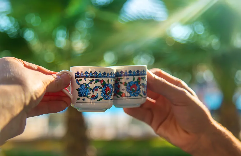 cups with Turkish coffee